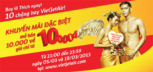 VietJet Air to launch 10,000 tickets from VND 10,000